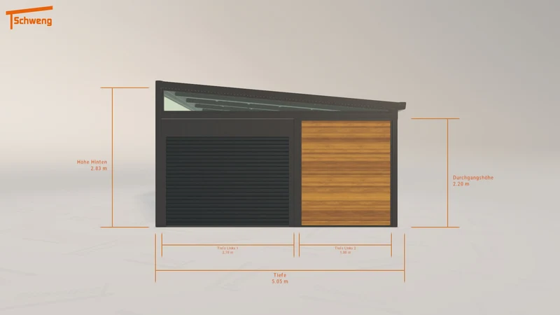 #DE Schweng Pultdachcarport S400 (ID w3rw3v)