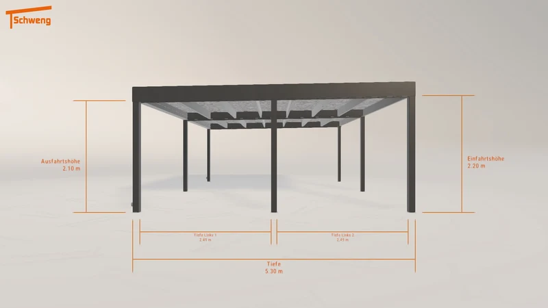 #CH Schweng Flachdachcarport C600 (ID 2qg7br) #MTG