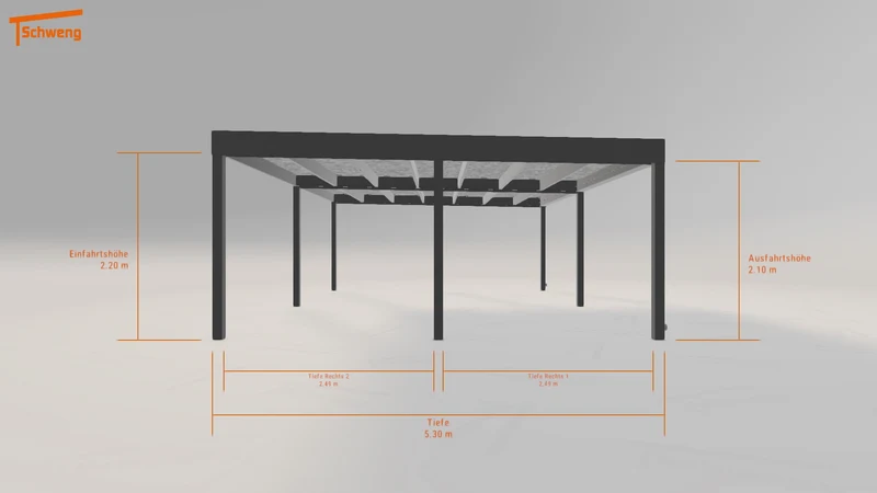#CH Schweng Flachdachcarport C600 (ID 2qg7br) #MTG