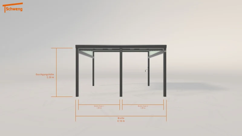 #DE Schweng Terrassenüberdachung S400 (ID rj3nnn)