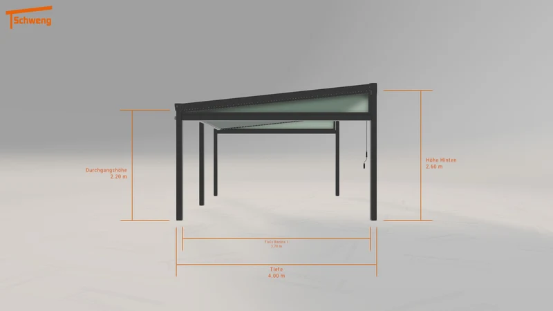 #DE Schweng Terrassenüberdachung S400 (ID rj3nnn)