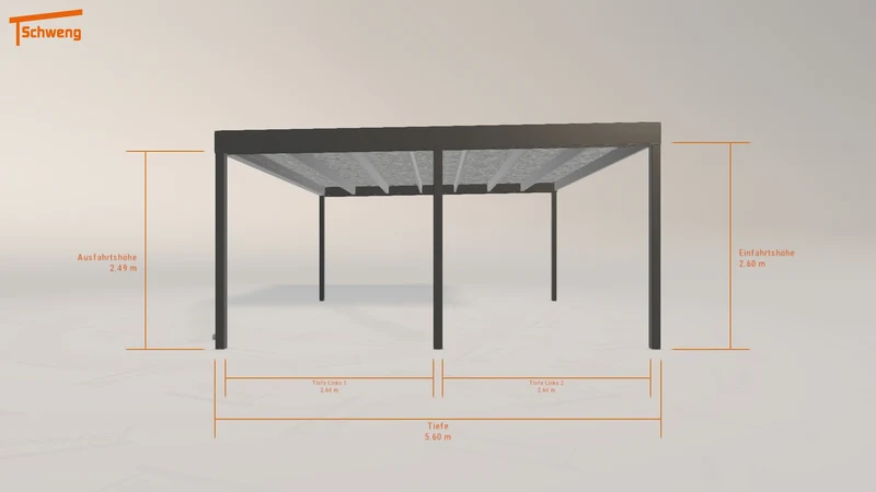 #DE Schweng Flachdachcarport C600 (ID k23xyk) #MTG