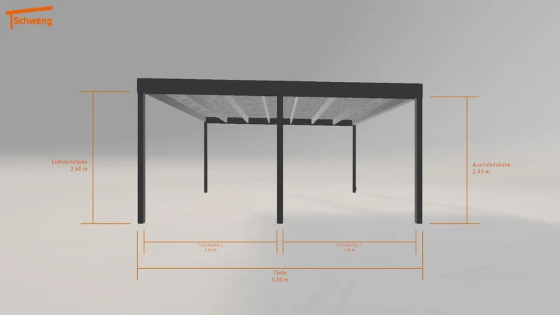 #DE Schweng Flachdachcarport C600 (ID k23xyk) #MTG