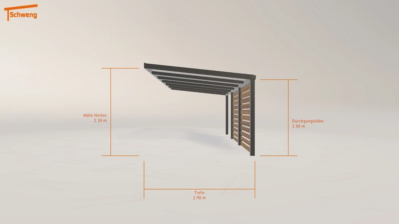 #DE Schweng Pultdachcarport S350 (ID x7kmk8) #MTG