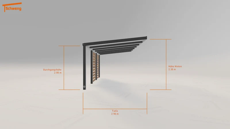 #DE Schweng Pultdachcarport S350 (ID x7kmk8) #MTG
