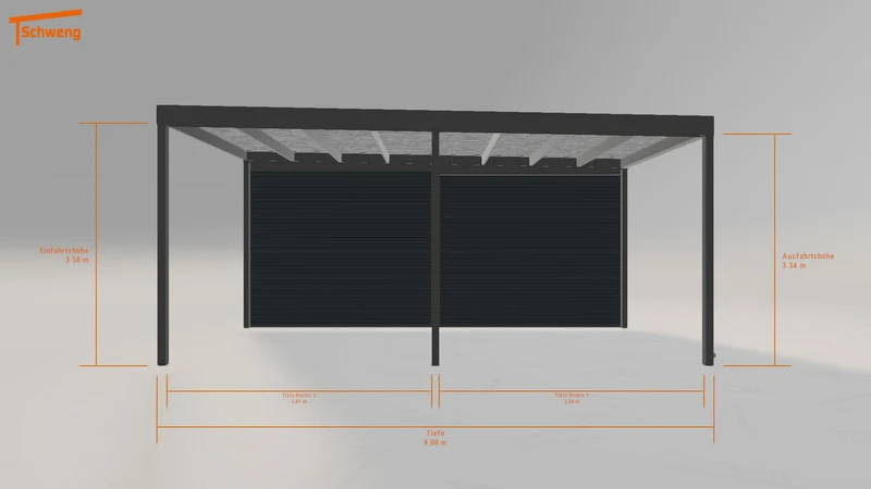 #DE Schweng Flachdachcarport C600 (ID jj32x7) #MTG