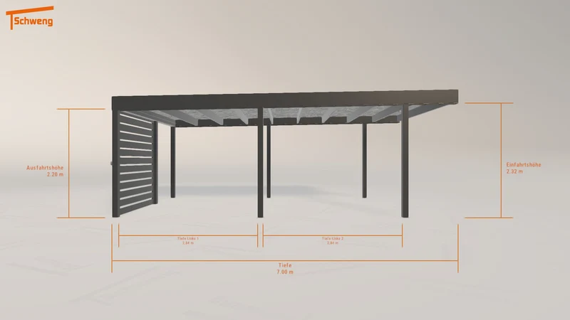 #DE Schweng Flachdachcarport C600 (ID x7krbn) #MTG