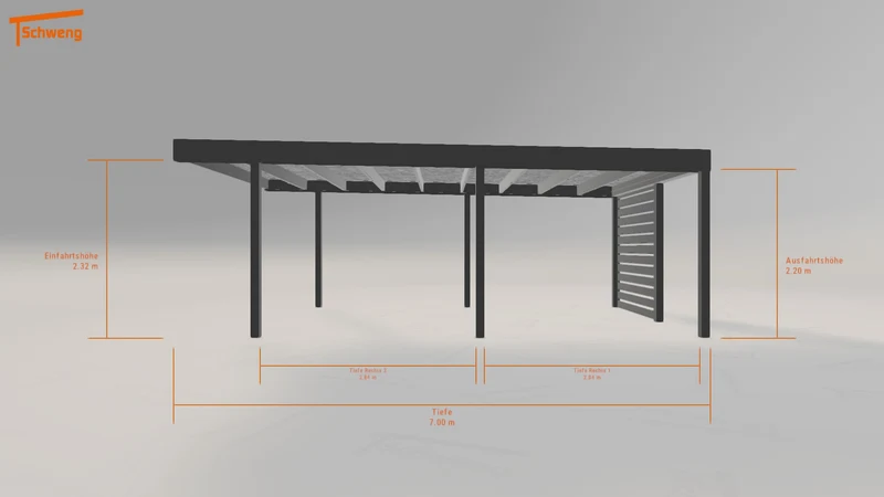 #DE Schweng Flachdachcarport C600 (ID x7krbn) #MTG
