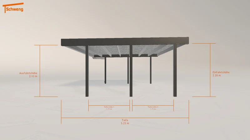 #DE Schweng Flachdachcarport C600 (ID 5mgbyv) #MTG