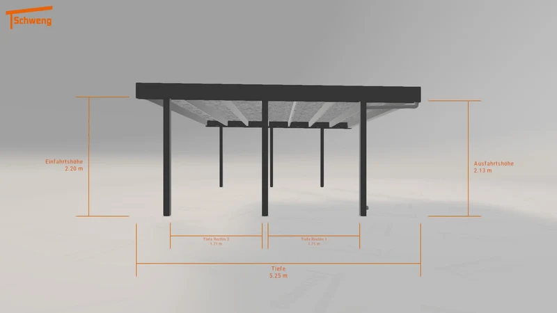 #DE Schweng Flachdachcarport C600 (ID 5mgbyv) #MTG