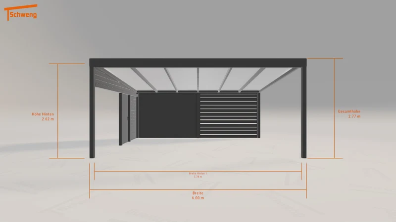 #DE Schweng Pultdachcarport S400 (ID g7b5j4)