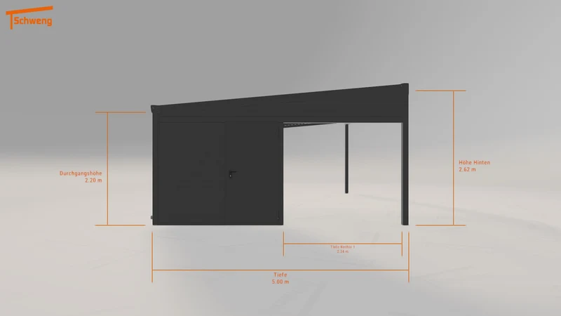 #DE Schweng Pultdachcarport S400 (ID g7b5j4)