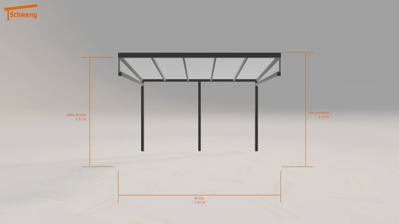 #DE Schweng Pultdachcarport S350 (ID pbjx82)