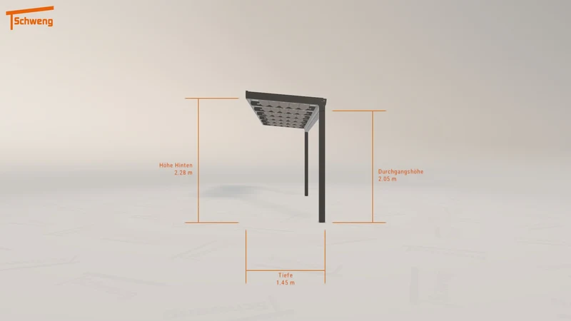 #DE Schweng Terrassenüberdachung S350 (ID 85b3jm)