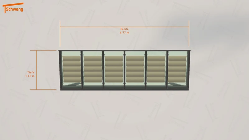 #DE Schweng Terrassenüberdachung S350 (ID 85b3jm)