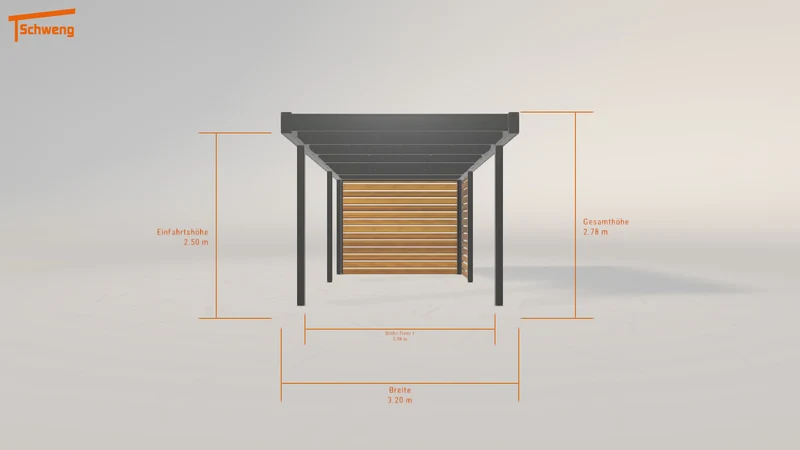 #DE Schweng Flachdachcarport C600 (ID x7nbzj) #MTG