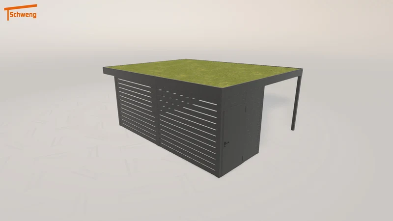 #DE Schweng Flachdachcarport C600+ (ID x7kyr3) #MTG
