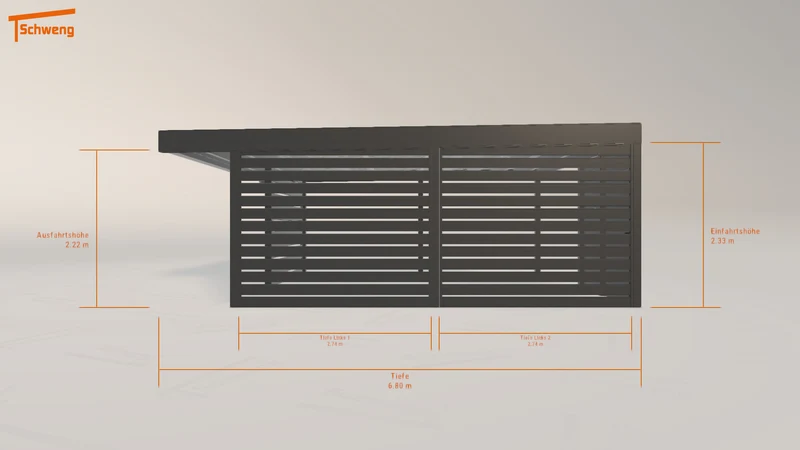 #DE Schweng Flachdachcarport C600+ (ID x7kyr3) #MTG