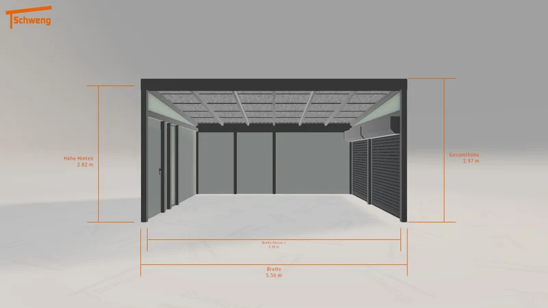 #DE Schweng Pultdachcarport S400 (ID ygk47g)