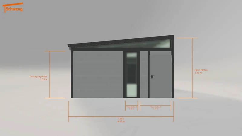 #DE Schweng Pultdachcarport S400 (ID ygk47g)