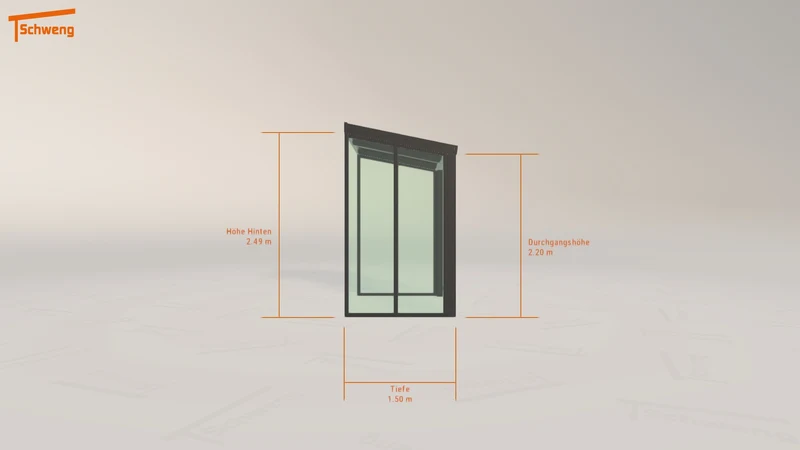 #DE Schweng Terrassenüberdachung S350 (ID 77gbg7)