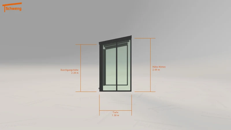 #DE Schweng Terrassenüberdachung S350 (ID 77gbg7)