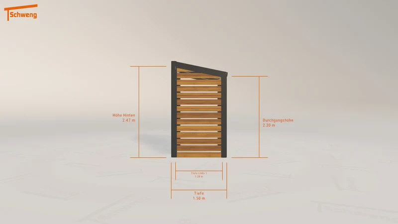 #DE Schweng Terrassenüberdachung S350 (ID mj32qg)