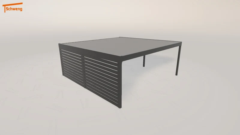 #DE Schweng Flachdachcarport C600+ (ID 85rpy7)