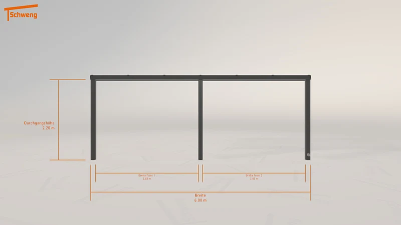 #DE Schweng Pultdachcarport S350 (ID 5mgzdd)