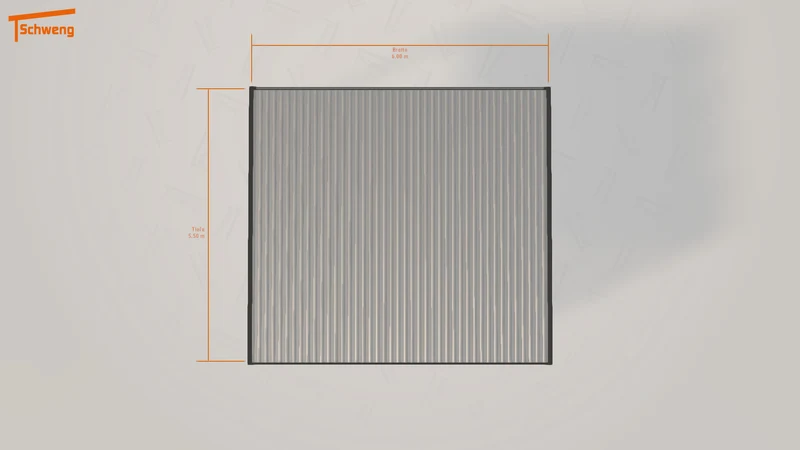 #DE Schweng Flachdachcarport C600 (ID k234xq)