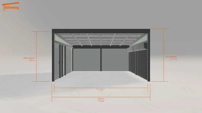 #DE Schweng Pultdachcarport S400 (ID 33gx49) #MTG