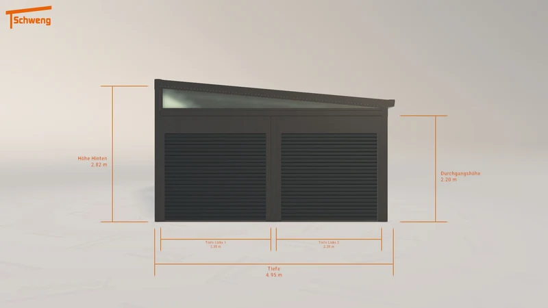 #DE Schweng Pultdachcarport S400 (ID 33gx49) #MTG