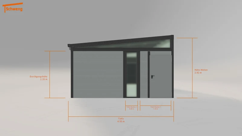 #DE Schweng Pultdachcarport S400 (ID 33gx49) #MTG