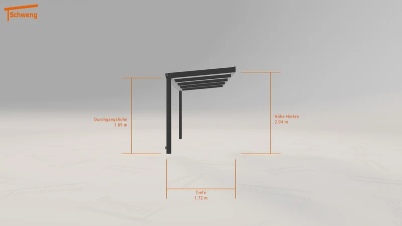 #DE Schweng Terrassenüberdachung S350 (ID 77gryv)