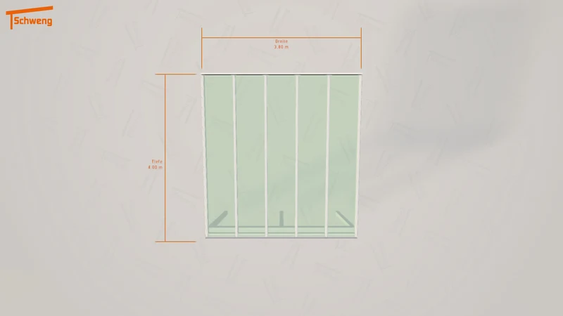#DE Schweng Terrassenüberdachung S400 (ID 5mgk3v)