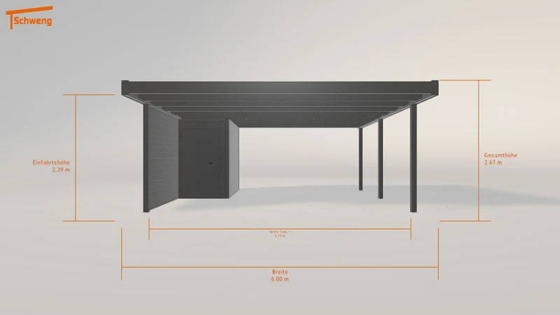 #DE Schweng Flachdachcarport C600 (ID x7k5v4) #MTG