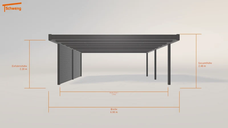#DE Schweng Flachdachcarport C600+ (ID 33gprq) #MTG