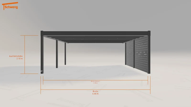 #DE Schweng Flachdachcarport C600+ (ID 33gprq) #MTG