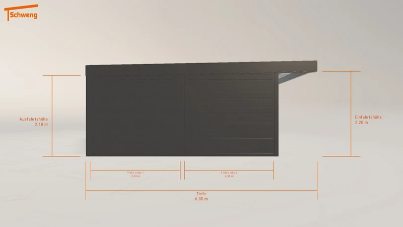 #DE Schweng Flachdachcarport C600+ (ID 33gprq) #MTG