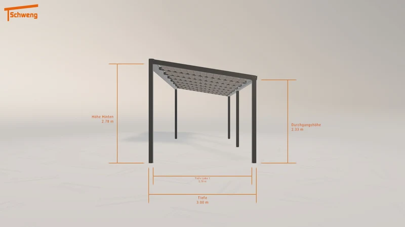 #DE Schweng Terrassenüberdachung S350 (ID 42gvr8)