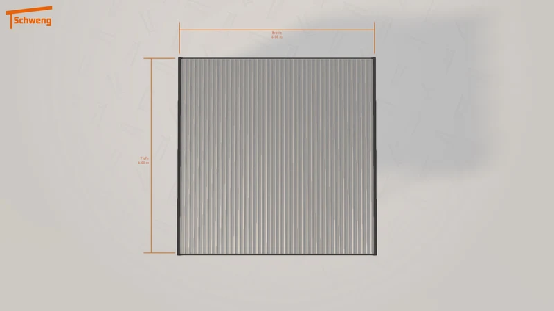 #DE Schweng Flachdachcarport C600 (ID k23nzd)