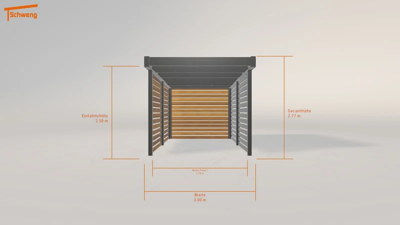#DE Schweng Flachdachcarport C600 (ID g7bwb4) #MTG