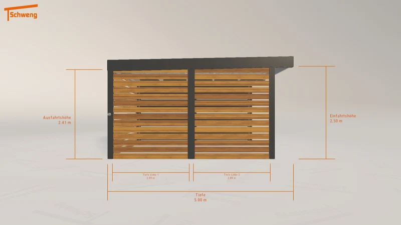 #DE Schweng Flachdachcarport C600 (ID g7bwb4) #MTG
