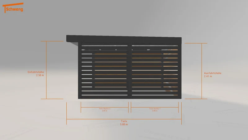 #DE Schweng Flachdachcarport C600 (ID g7bwb4) #MTG