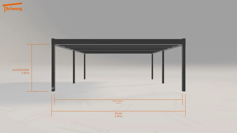 #DE Schweng Flachdachcarport C600 (ID 9wdv74) #MTG