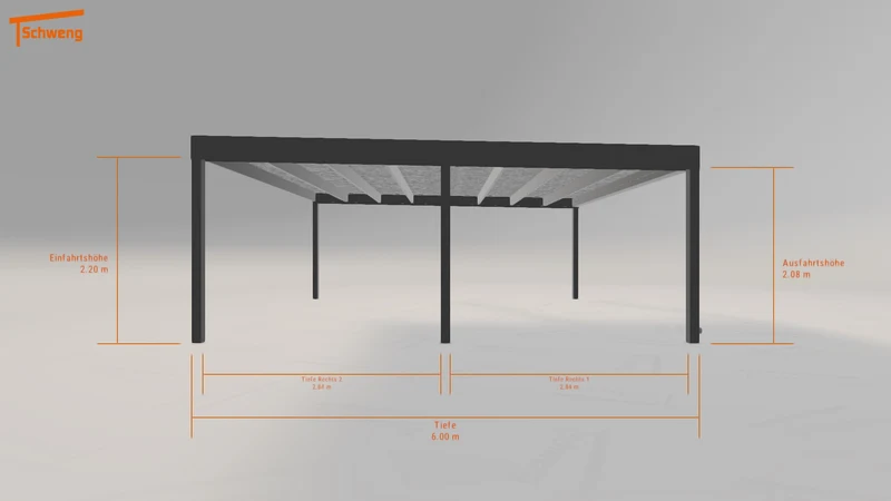 #DE Schweng Flachdachcarport C600 (ID 9wdv74) #MTG