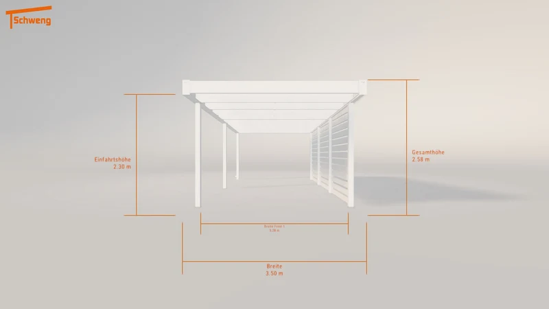 #DE Schweng Flachdachcarport C600 (ID mj3rz9) #MTG