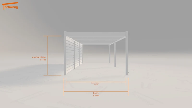 #DE Schweng Flachdachcarport C600 (ID mj3rz9) #MTG