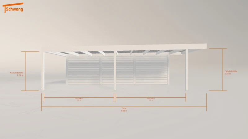 #DE Schweng Flachdachcarport C600 (ID mj3rz9) #MTG