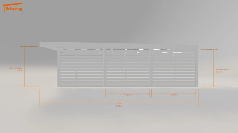 #DE Schweng Flachdachcarport C600 (ID mj3rz9) #MTG